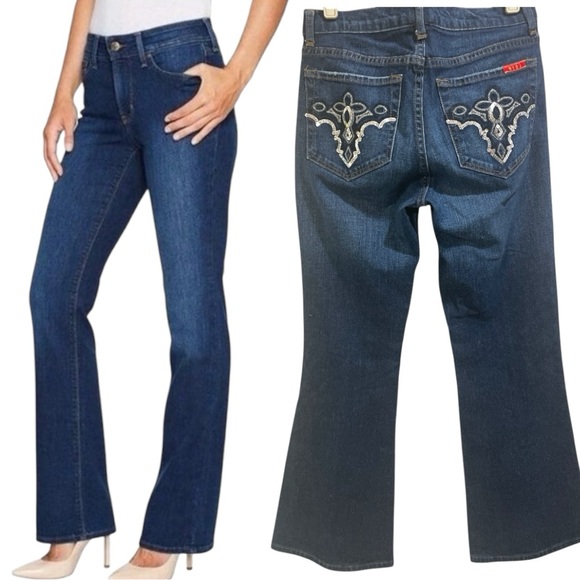 Tommy Hilfiger Denim - Vintage , NYDJ Tummy Tuck Boot Cut Sequins Pocket Jean Size 4